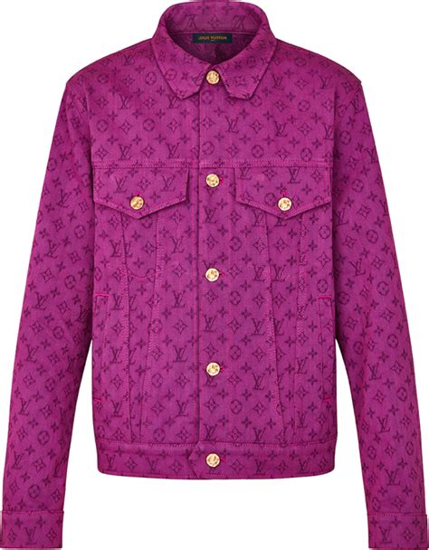 louis vuitton purple denim jacket|louis vuitton denim jacket women's.